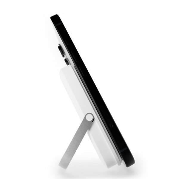 Puro Powerbank Stand Power Mag 5000 mAh, valkoinen
