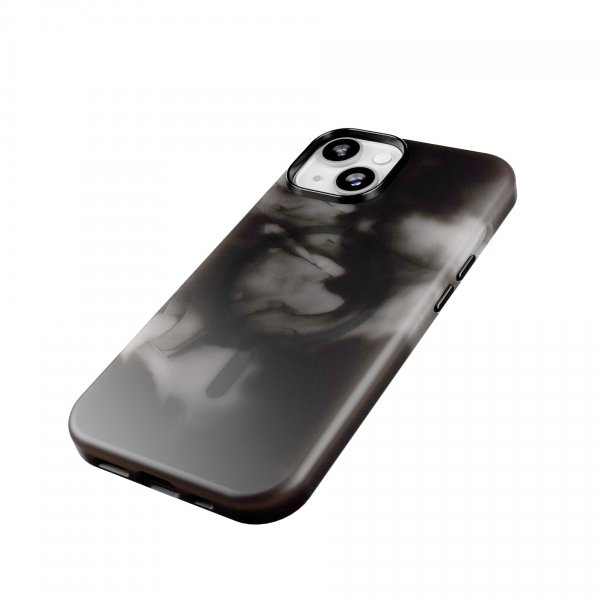 Puro iPhone 15 -kuori Aqua musta