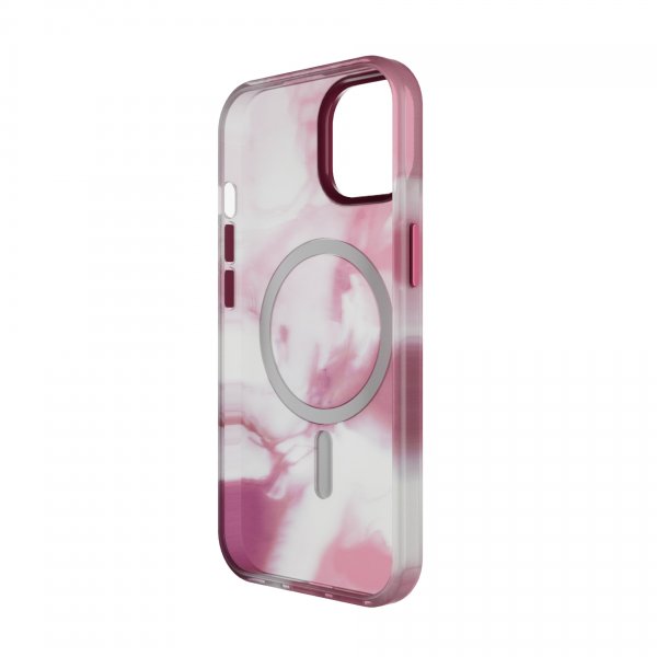 Puro iPhone 15 -kuori Aqua Pink
