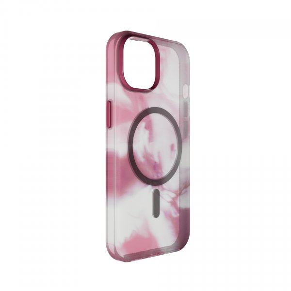 Puro iPhone 15 -kuori Aqua Pink