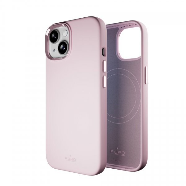 Puro iPhone 15 Plus Suojakuori ICON Mag Pro Pinkki