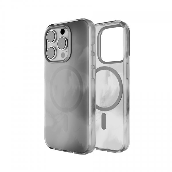 Puro iPhone 15 Pro -suojakuori, Aqua Silver