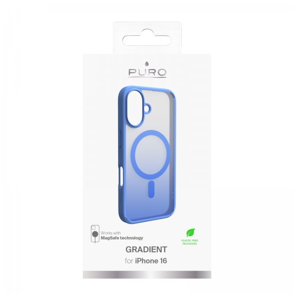 Puro iPhone 16 Gradient sininen suojakuori