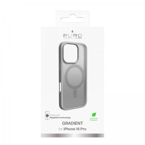 Puro iPhone 16 Pro -kuoret, Gradient Silver