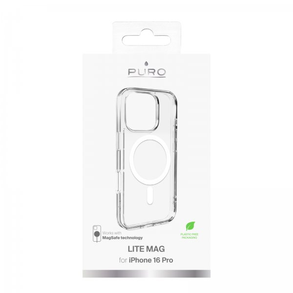 Puro iPhone 16 Pro Lite Mag Läpinäkyvä kuori