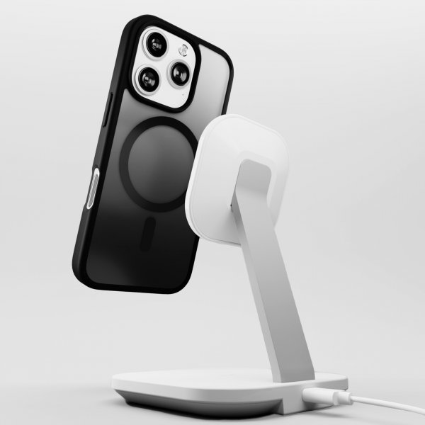 Puro iPhone 16 Pro Max -suojakuori, liukuvärjätty musta