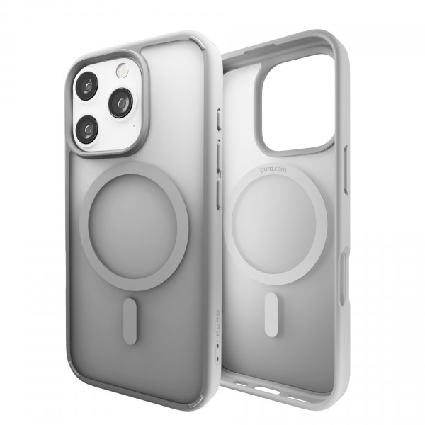 Puro iPhone 16 Pro Max Kuori Gradient Silver