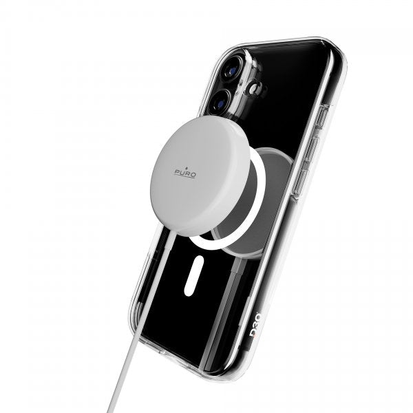 Puro iPhone 17 -kuori Impact Clear D3O MagSafe Läpinäkyvä