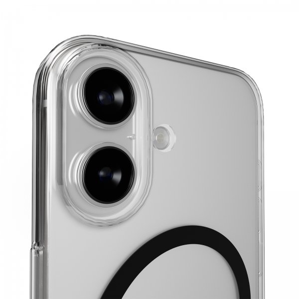 Puro iPhone 17 Lite Mag läpinäkyvä kuori, musta