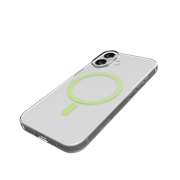 Puro iPhone 17 Lite Mag läpinäkyvä kuori, vihreä