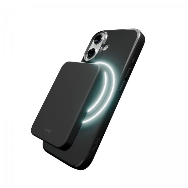 Puro iPhone 17 -kuori Pulse MagSafe Musta