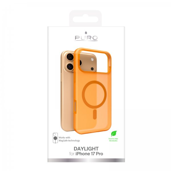 Puro iPhone 17 Pro -kuori Daylight MagSafe, oranssi