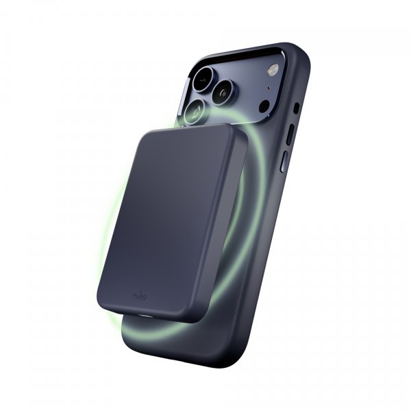 Puro iPhone 17 Pro -kuori ICON Mag Pro Crown Blue