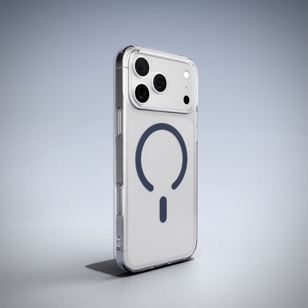 Puro iPhone 17 Pro Lite Mag läpinäkyvä kuori, sininen