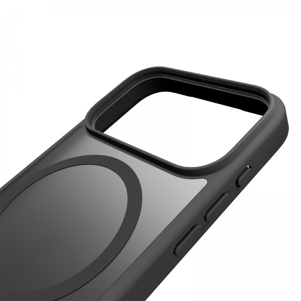 Puro iPhone 17 Pro Max -kuori, liukuvärjätty harmaa