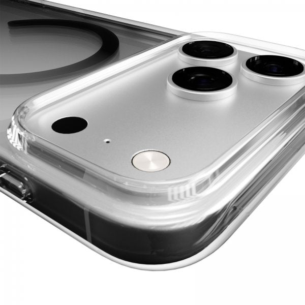 Puro iPhone 17 Pro Max Kuori Lite Mag Läpinäkyvä Musta