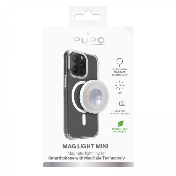Puro Belysning MagLight Mini Light Ring MagSafe Valkoinen