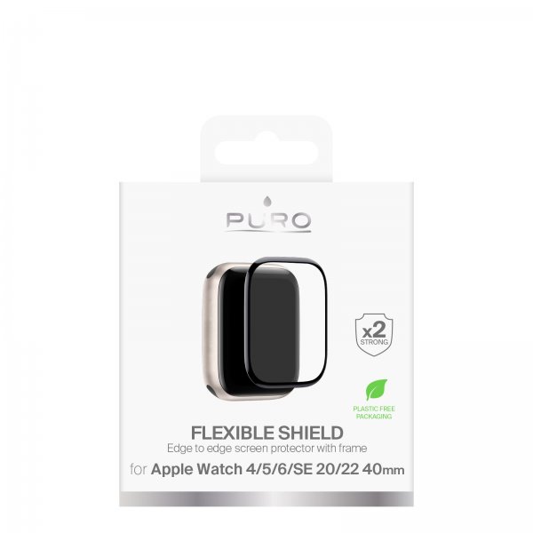 Puro Apple Watch 40mm (Series 4/5/6/SE) Näytönsuoja Flexible Shield
