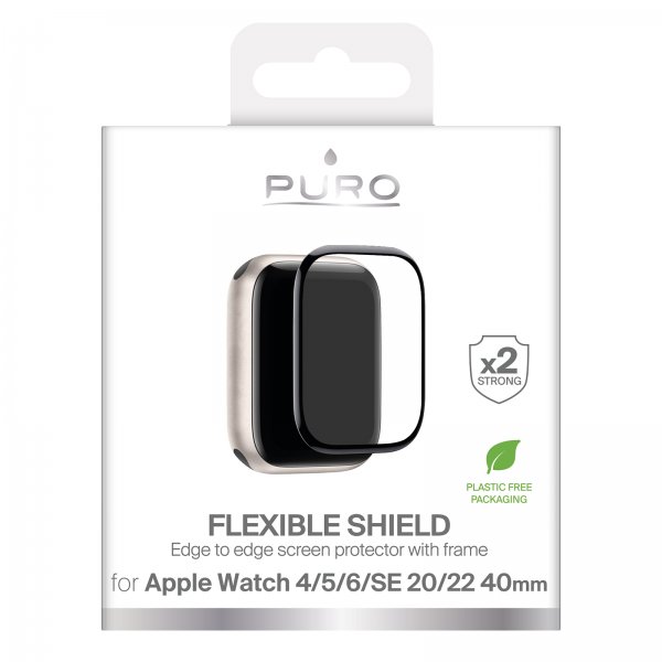 Puro Apple Watch 40mm (Series 4/5/6/SE) Näytönsuoja Flexible Shield
