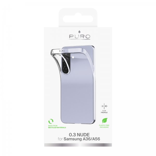 Puro Samsung Galaxy A36/Galaxy A56 Kuori Nude Transparent