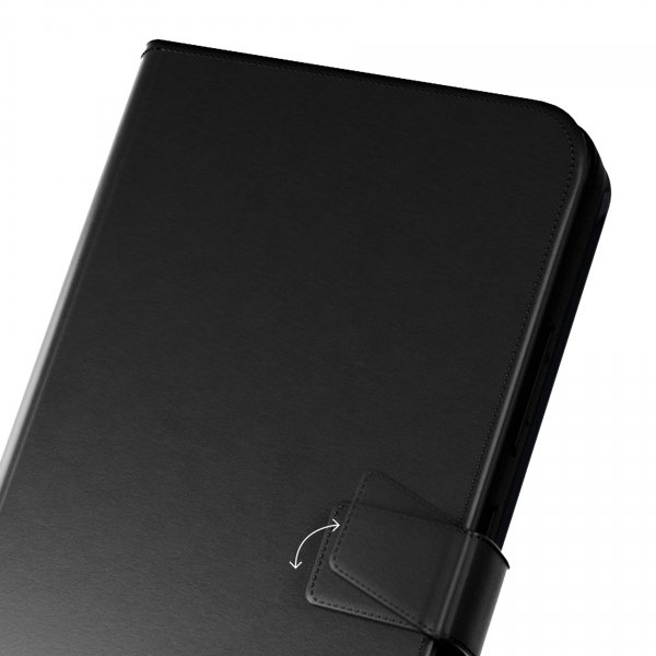 Puro Samsung Galaxy S26 Ultra -suojakotelo, lompakko, jalusta, musta