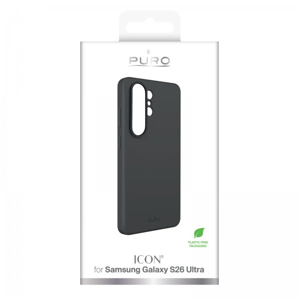 Puro Samsung Galaxy S26 Ultra Kuori Icon Musta