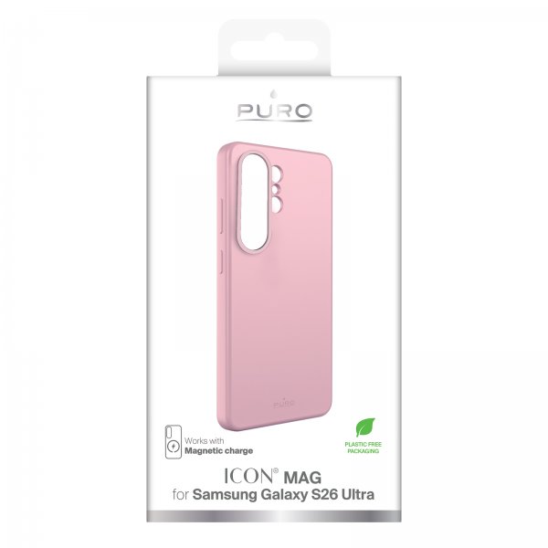 Puro Samsung Galaxy S26 Ultra Kuori ICON Mag Pro Pinkki