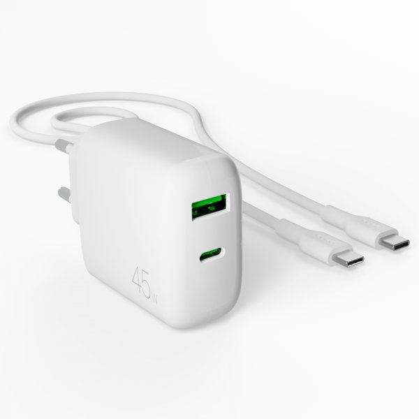 Puro Laturi johdolla ProLite Kit USB-C 45W 1.2m Valkoinen