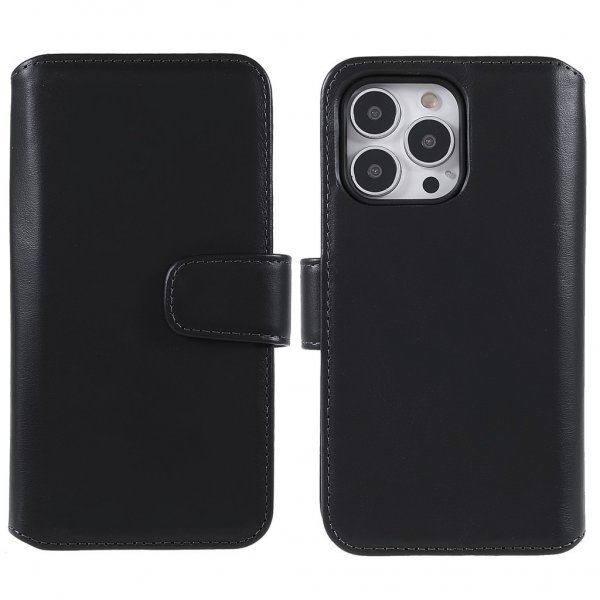 Nordic Covers iPhone 14 Pro -suojakuori Essential Leather Raven Black
