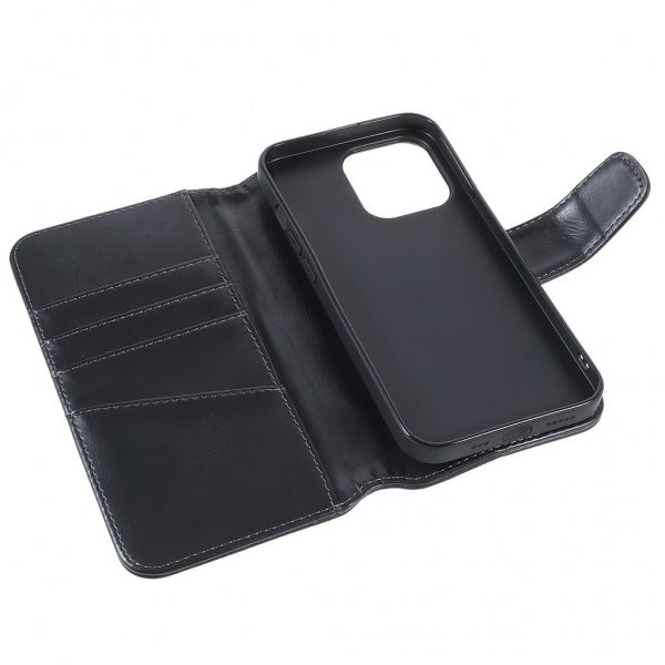 Nordic Covers iPhone 14 Pro -suojakuori Essential Leather Raven Black