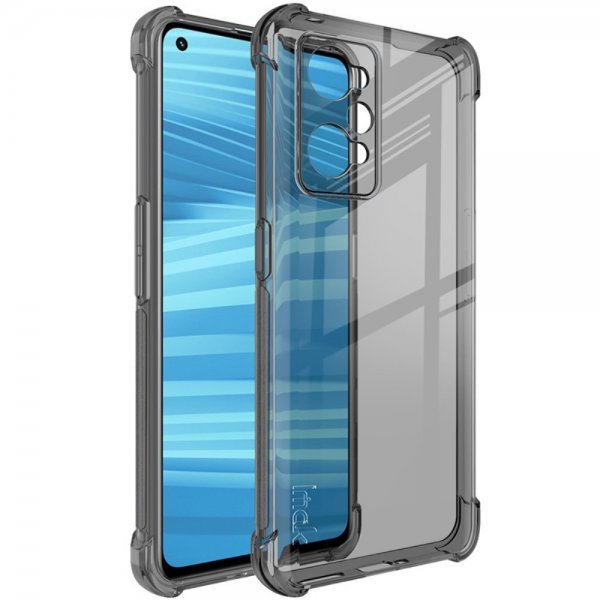 Imak Realme GT Neo 2 -suojakuori, turvatyyny, läpinäkyvä, musta