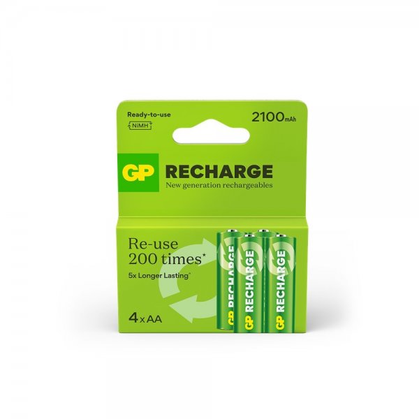 GP Recharge AA-paristo 2100mAh 4-pakkaus