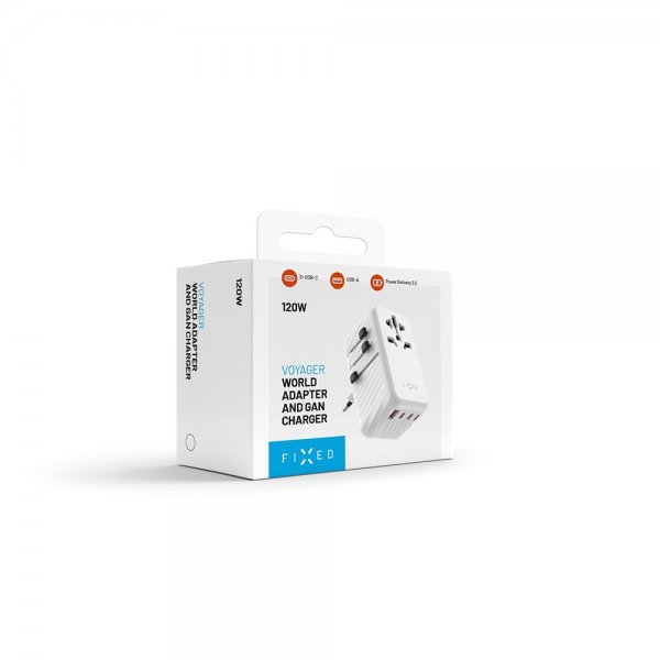 Kiinteä matkalaturi Voyager World Adapter 120W
