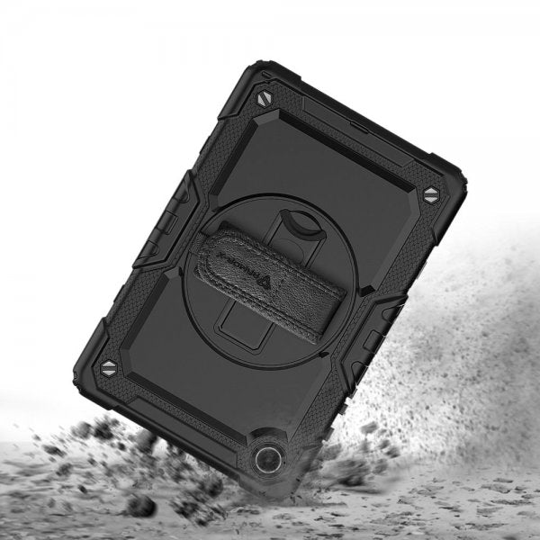 Armor-X Samsung Galaxy Tab A9 Kuori Rainproof Rugged Case Käsihihna Jalusta