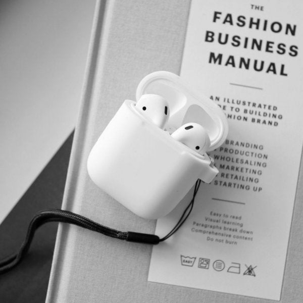KeyBudz AirPods (1/2) Suojakuori PodSkinz KeyChain Series Valkoinen
