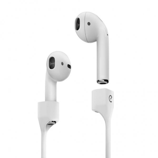 KeyBudz AirPods Strap AirStrapz Valkoinen