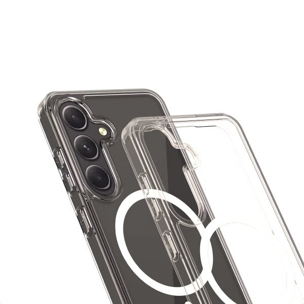 Rvelon Samsung Galaxy S25 -suojakuori TPU MagSafe Läpinäkyvä