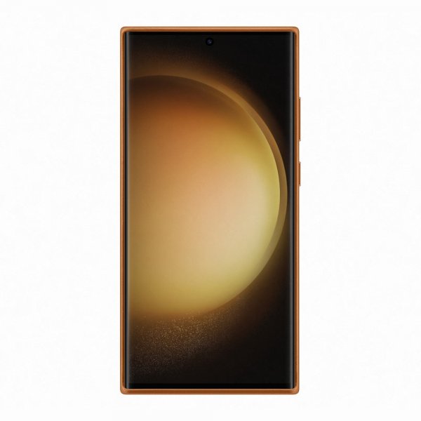 Samsung Alkuperäinen Galaxy S23 Ultra Kotelo Nahkakuori Kameli