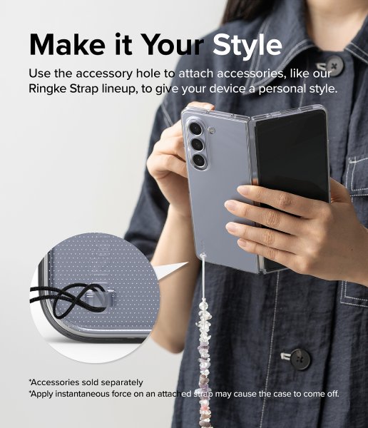 Ringke Samsung Galaxy Z Fold 5 Ohut läpinäkyvä suojakuori