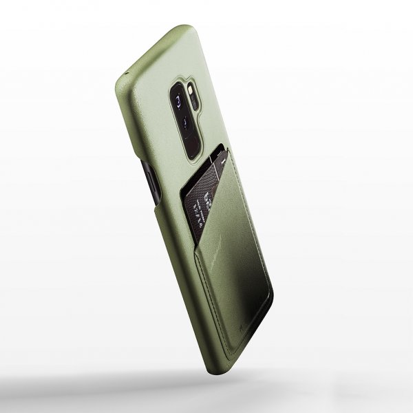 Mujjo Samsung Galaxy S9 Plus Full Leather Wallet Case, musta