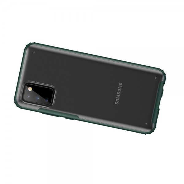 Samsung Galaxy A02s Kuori, värillinen reuna, vihreä