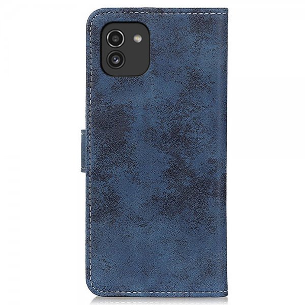 Samsung Galaxy A03 Vintage Sininen Kotelo