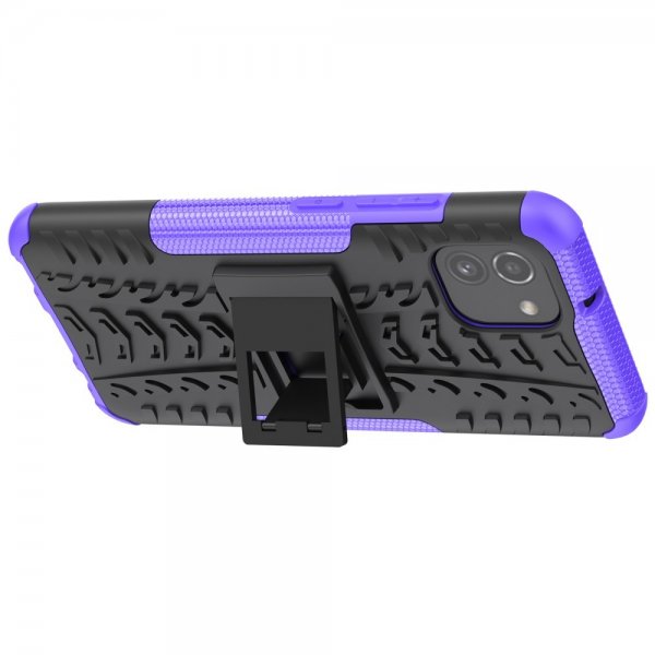 Samsung Galaxy A03 Kuori Rengaskuvio Jalustatoiminto Liila