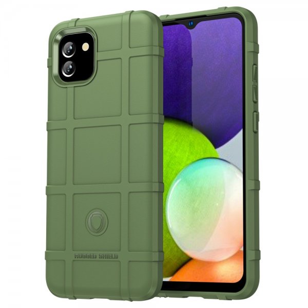 Samsung Galaxy A03 Kuori Ruutukuvio Vihreä