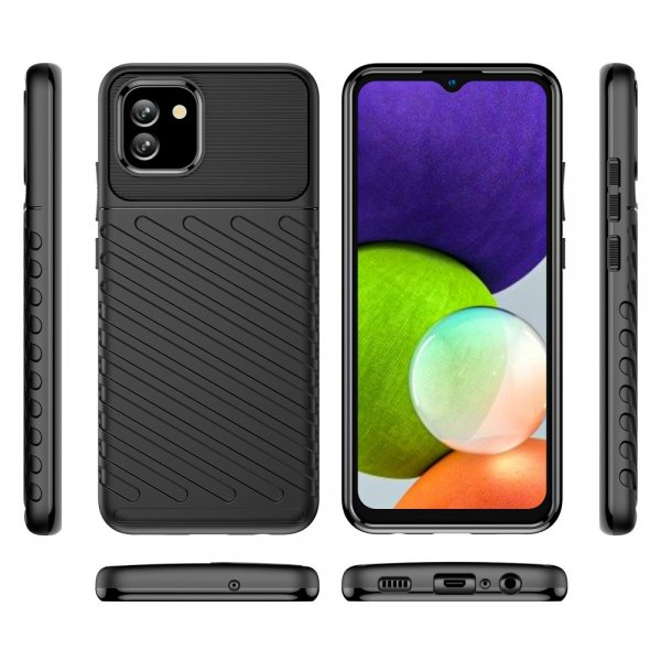 Samsung Galaxy A03 Kuoret Thunder Series Musta