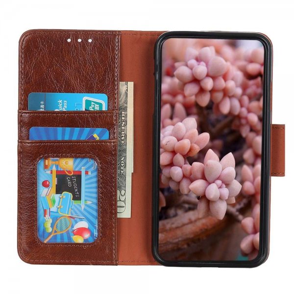 Samsung Galaxy A03s -kuori, nappitekstuuri, ruskea