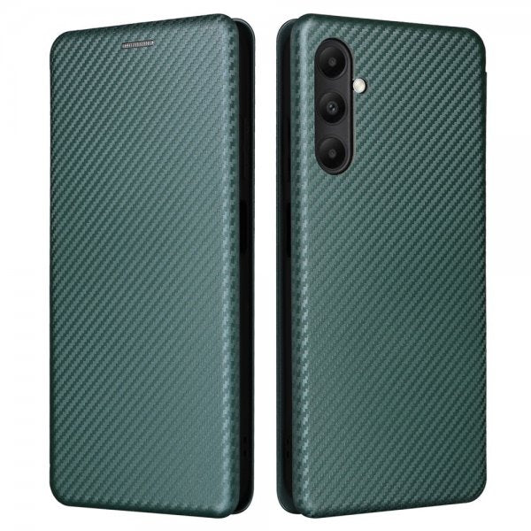 Samsung Galaxy A05s Kotelo Hiilikuitutekstuuri Vihreä