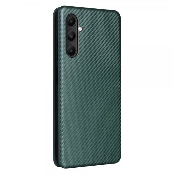 Samsung Galaxy A05s Kotelo Hiilikuitutekstuuri Vihreä