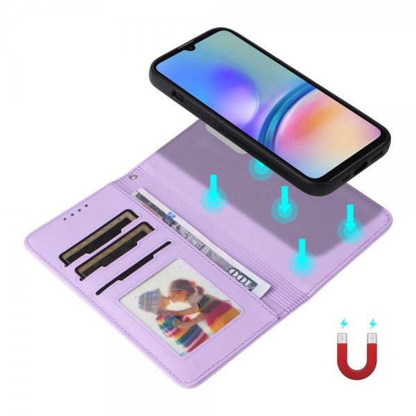 Betopnice Samsung Galaxy A05s Kotelo irrotettavalla kuorella 005 Violetti