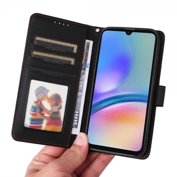 Betopnice Samsung Galaxy A05s -kotelo irrotettavalla kuorella 005 Musta